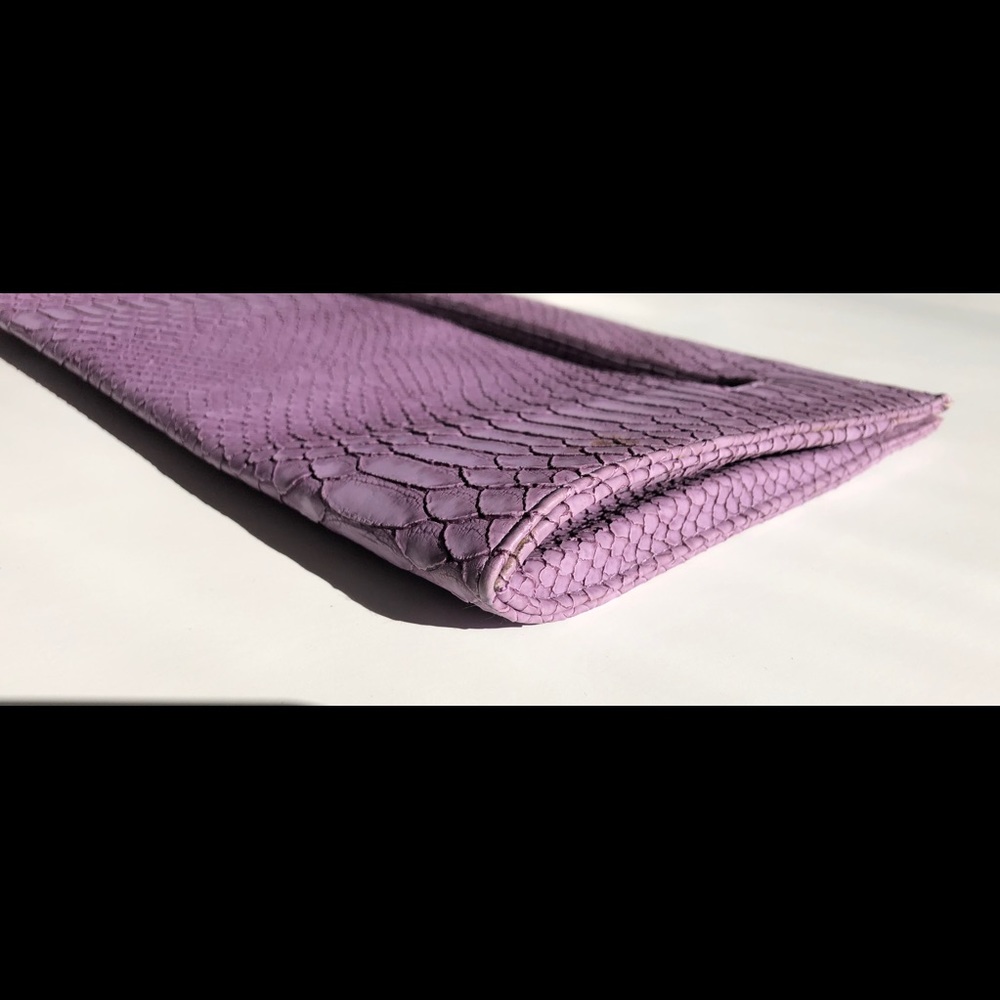 Oversized Python Clutch NWOT - Picture 7 of 10